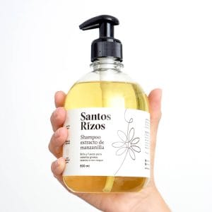 shampoo de manzanilla Santos Rizos Cabello graso