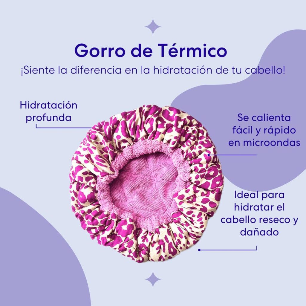 Gorro térmico: Hidratación profunda y tratamiento capilar