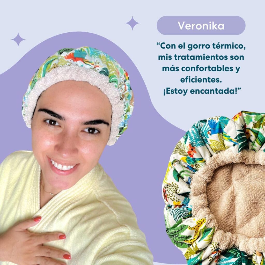Gorro térmico: Hidratación profunda y tratamiento capilar