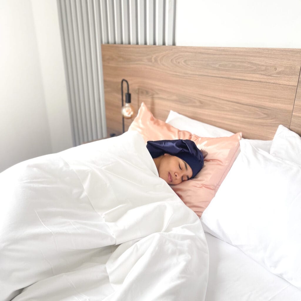 Gorro de Satín AntiFrizz para dormir y cuidar definición
