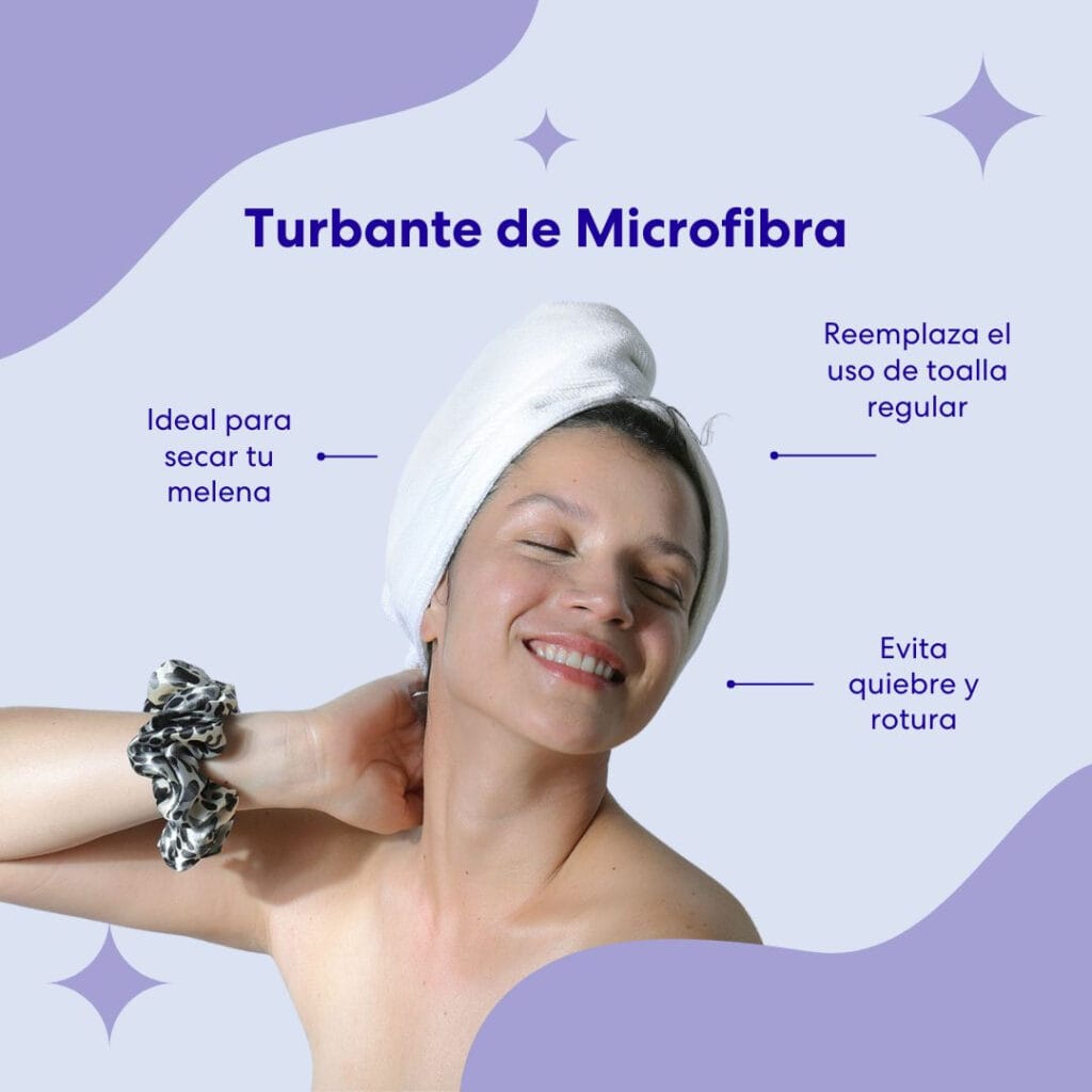 Turbante de microfibra - Secado Anti Frizz Adulto (Color Entero) (Navidad)