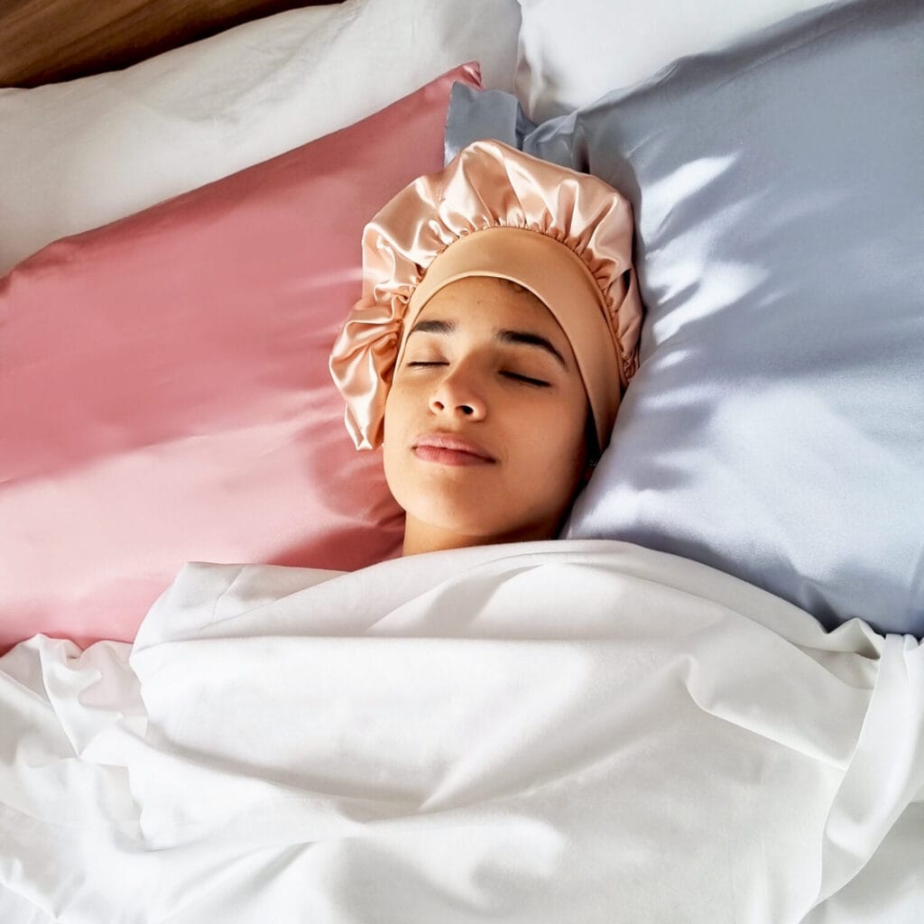 Gorro de Satín AntiFrizz para dormir y cuidar definición
