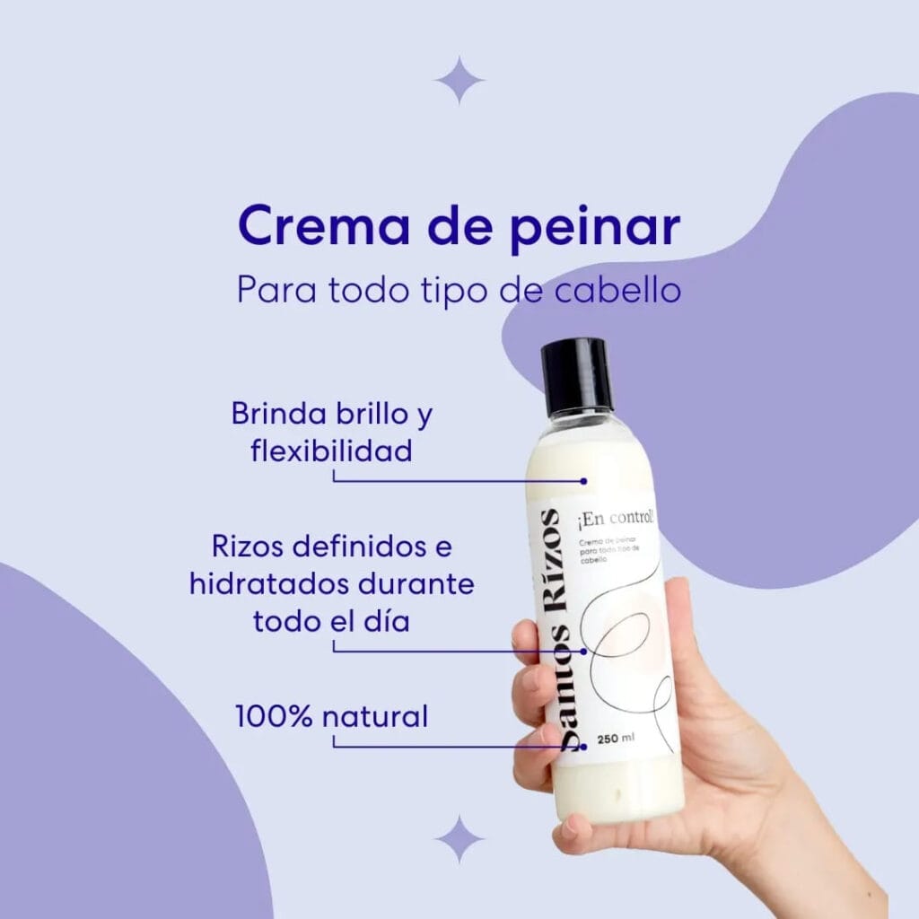 Crema de Peinar : Hidrata, define y estiliza ondas y rizos
