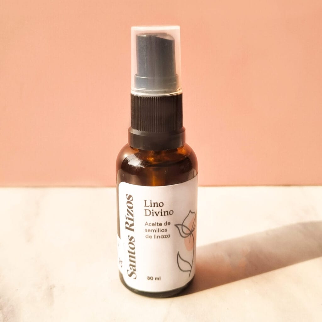 Aceite de Linaza 30ml: Brillo, flexibilidad y definición de rizos.