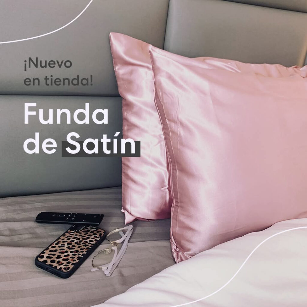 Funda de Satín: Evita rotura capilar, disminuya FRIZZ (Navidad)