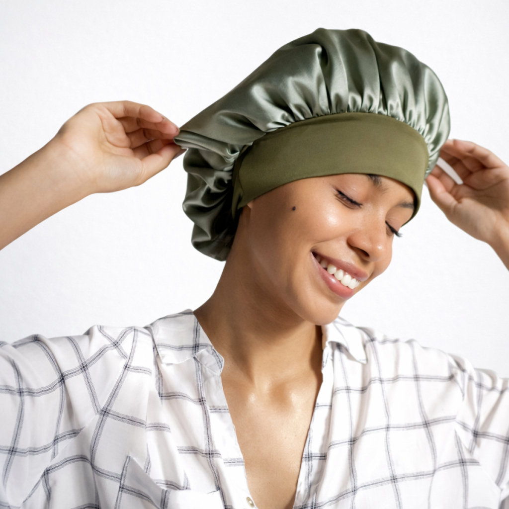 Gorro de Satín Santos Rizos