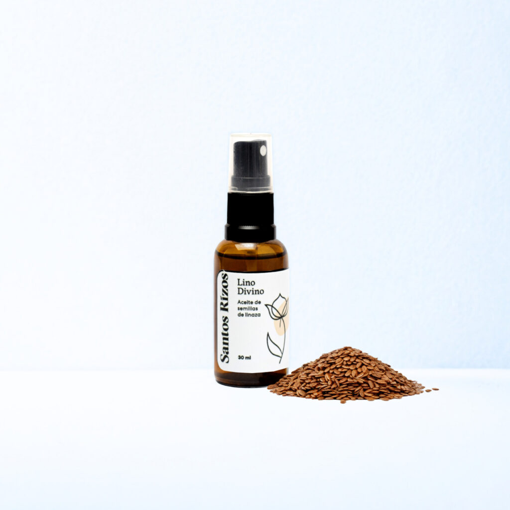 Aceite de Linaza 30ml: Brillo, flexibilidad y definición de rizos.