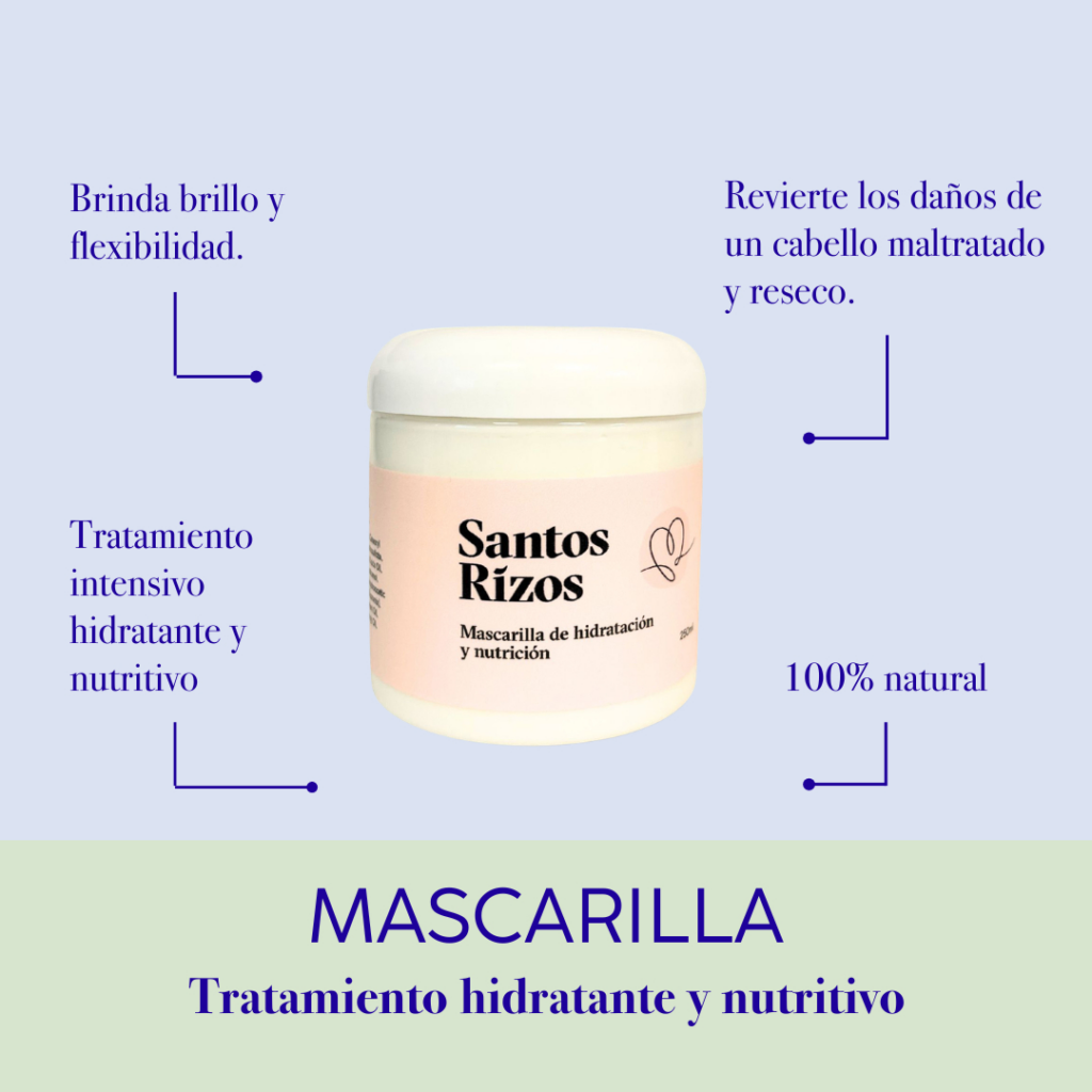 Mascarilla capilar Hidratante: Revierte los daños de un cabello maltratado y reseco.