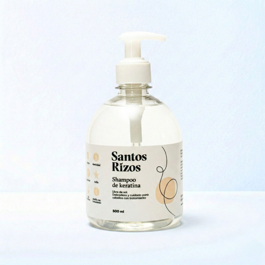 Shampoo de Keratina 500ml – Reparación profunda para cabello sensible y teñido