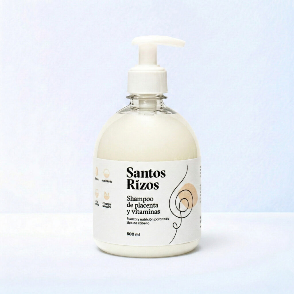 Shampoo de Placenta y Vitaminas 500ml – Fortalece, reduce caída y revitaliza el cabello