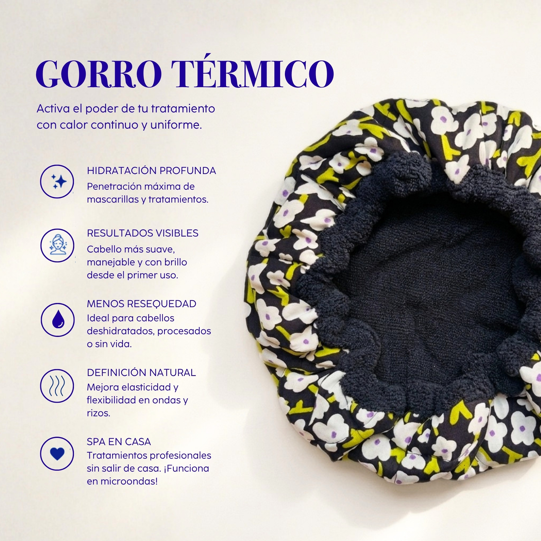 Gorro Térmico para Hidratación Profunda – Santos Rizos - Imagen 3