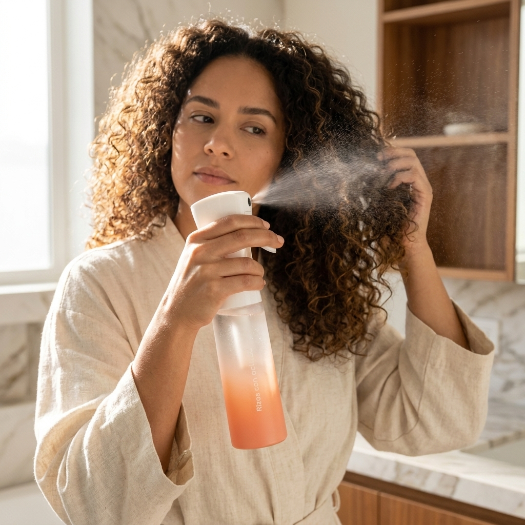 Spray Pulverizador de agua para cabello | Humedece, define y reactiva rizos - Imagen 2