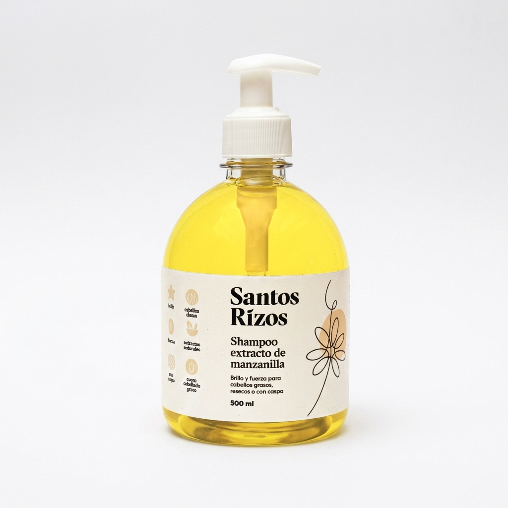 Shampoo de manzanilla Santos Rizos