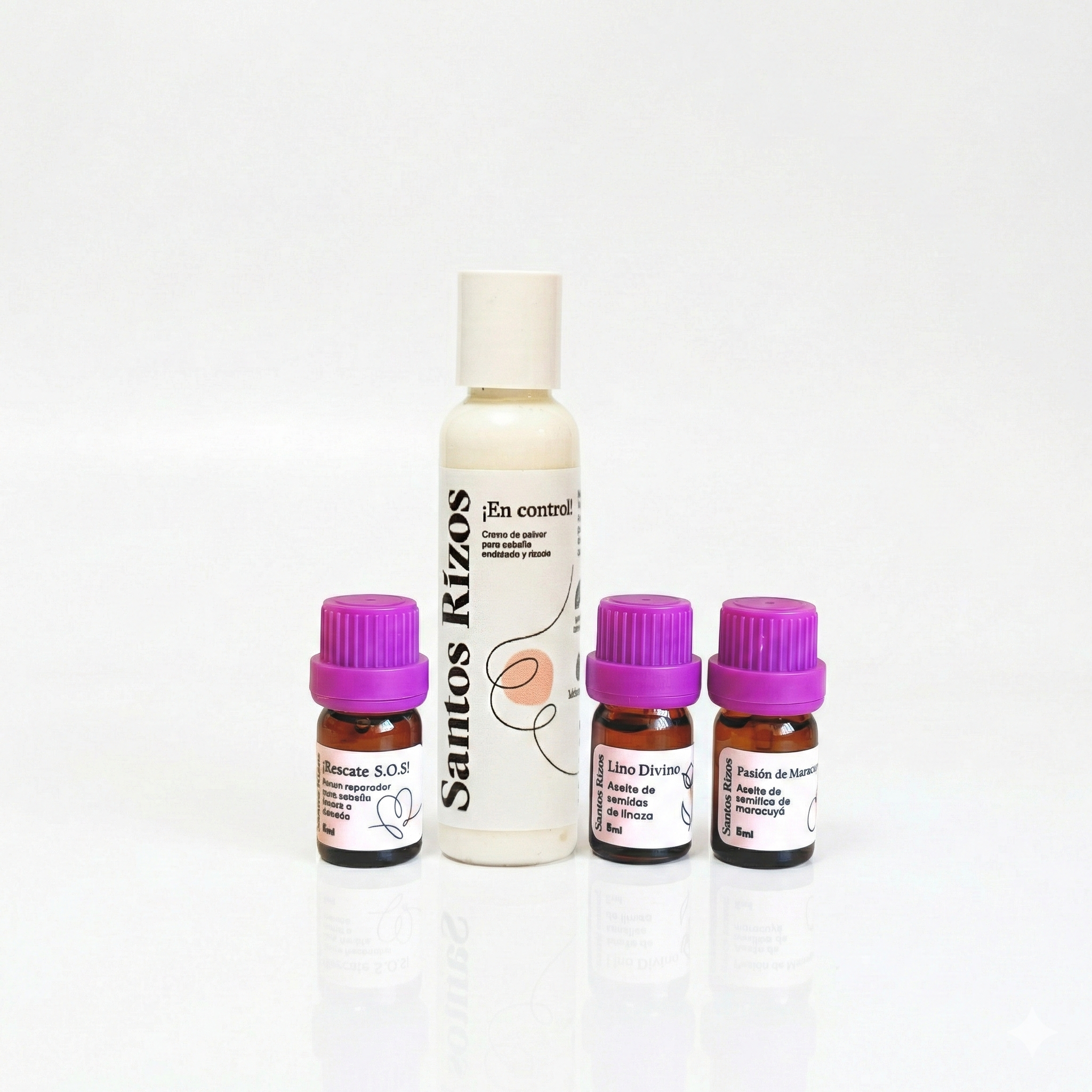 Mini Kit Esencial Travel Size para Cabello Rizado – Hidratación, Nutrición y Definición | Santos Rizos